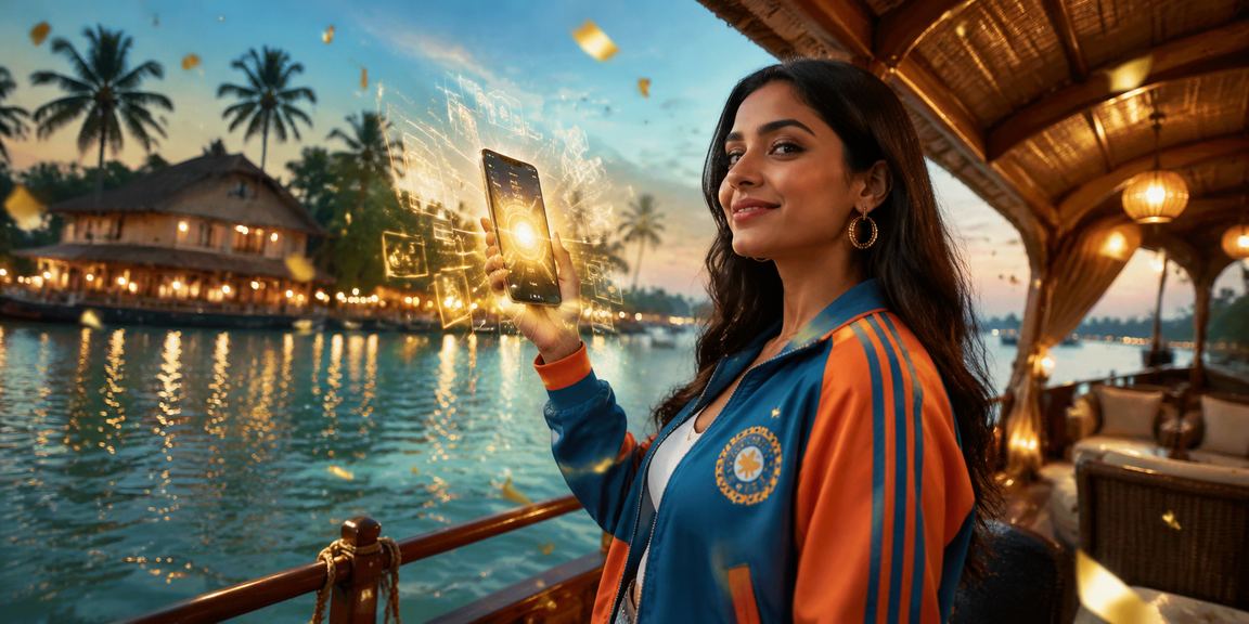 Cricket betting promotion banner showcasing Kerala IPL enthusiasm